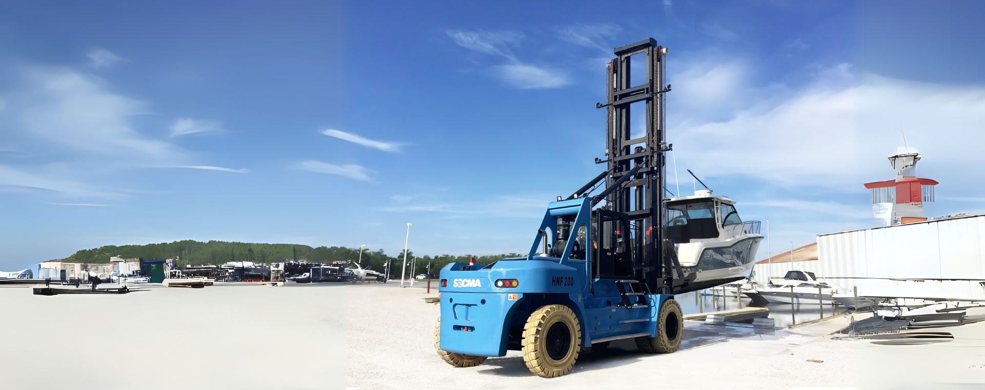 SOCMA Marina Forklift Premium Boat Handling Solutions